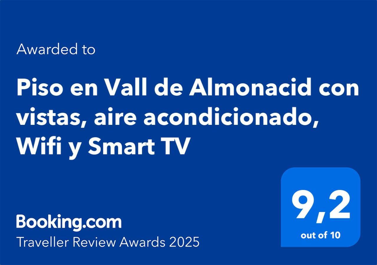 Piso En Vall De Almonacid Con Vistas, Aire Acondicionado, Wifi Y Smart Tv Exterior photo